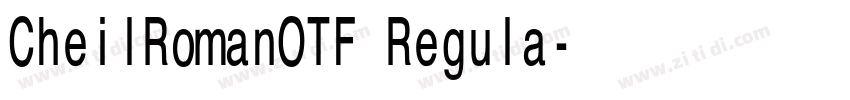 CheilRomanOTF Regula字体转换 CheilRomanOTF Regula字体转换